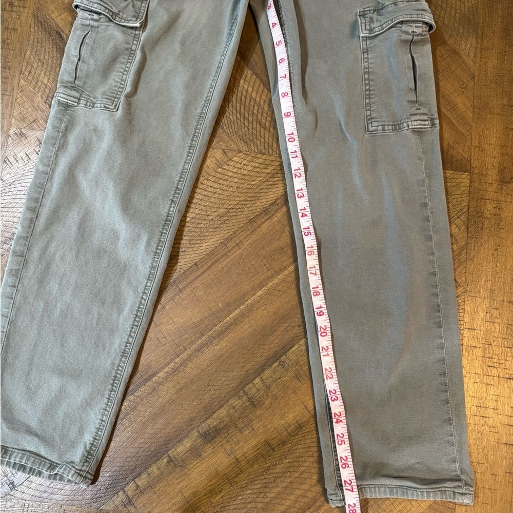 American Eagle Outfitters Women’s Olive Green Cargo Pants Y2K - Picture 6 of 14
